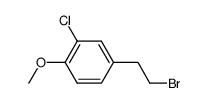 4-(2-bromo-ethyl)-2-chloro-anisole Structure