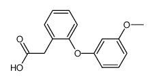 2-(3-methoxyphenoxy)phenylacetic acid结构式