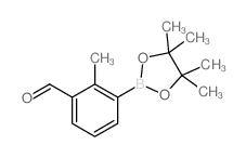 2-甲基-3-(4,4,5,5-四甲基-1,3,2-二噁硼烷-2-基)苯甲醛结构式