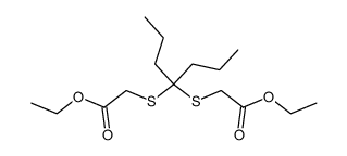 4,4-dipropyl-3,5-dithia-heptanedioic acid diethyl ester Structure