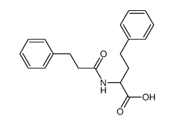 4-phenyl-2-(3-phenyl-propionylamino)-butyric acid结构式