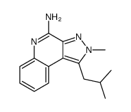 2-methyl-1-(2-methylpropyl)pyrazolo[3,4-c]quinolin-4-amine结构式