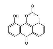 (1-hydroxy-8,10-dioxoanthracen-9-yl) acetate结构式