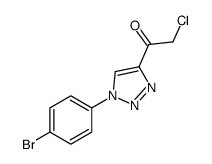 1-[1-(4-bromophenyl)triazol-4-yl]-2-chloroethanone Structure