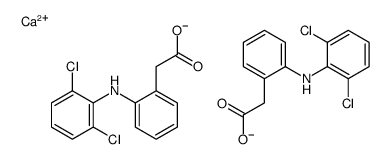 calcium,2-[2-(2,6-dichloroanilino)phenyl]acetate结构式