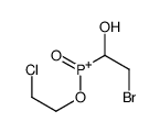 (2-bromo-1-hydroxyethyl)-(2-chloroethoxy)-oxophosphanium Structure