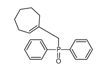 1-(diphenylphosphorylmethyl)cycloheptene Structure