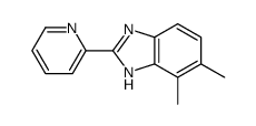 4,5-dimethyl-2-pyridin-2-yl-1H-benzimidazole Structure