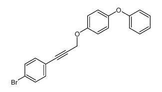 1-bromo-4-[3-(4-phenoxyphenoxy)prop-1-ynyl]benzene Structure