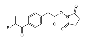 (2,5-dioxopyrrolidin-1-yl) 2-[4-(2-bromopropanoyl)phenyl]acetate结构式