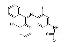 N-[4-(acridin-9-ylamino)-3-iodophenyl]methanesulfonamide结构式