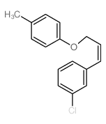 1-chloro-3-[3-(4-methylphenoxy)prop-1-enyl]benzene结构式