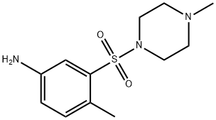 4-Methyl-3-(4-methyl-piperazine-1-sulfonyl)-phenylamine structure