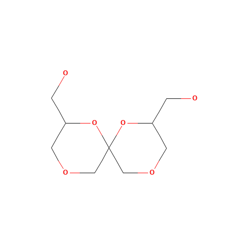 1,4,7,10-Tetraoxaspiro[5.5]undecane-2,8-dimethanol, (2R,6S,8R)-结构式