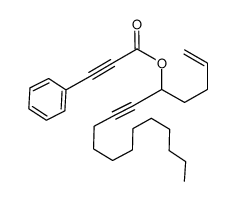 heptadec-1-en-6-yn-5-yl 3-phenylpropiolate Structure