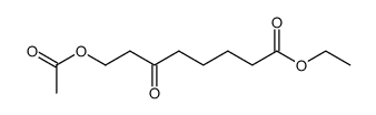 8-Acetoxy-6-oxo-octansaeure-(1)-ethylester Structure