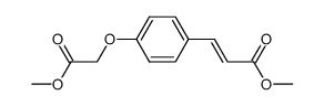 2-PROPENOIC ACID, 3-[4-(2-METHOXY-2-OXOETHOXY)PHENYL]-, METHYL ESTER Structure