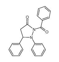 2-benzoyl-1,5-diphenylpyrazolidin-3-one结构式