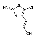 N-[(2-amino-5-chloro-1,3-thiazol-4-yl)methylidene]hydroxylamine结构式