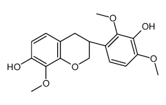 (3R)-3-(3-hydroxy-2,4-dimethoxyphenyl)-8-methoxy-3,4-dihydro-2H-chromen-7-ol Structure