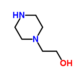 N-(2-Hydroxyethyl)piperazine Structure