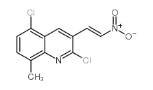 E-2,5-DICHLORO-8-METHYL-3-(2-NITRO)VINYLQUINOLINE structure