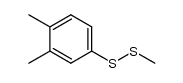 3,4-dimethylphenyl methyl disulfide结构式