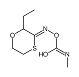 [(Z)-(2-ethyl-1,4-oxathian-3-ylidene)amino] N-methylcarbamate Structure