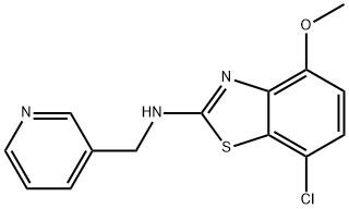 7-Chloro-4-methoxy-N-(pyridin-3-ylmethyl)benzo[d]thiazol-2-amine structure