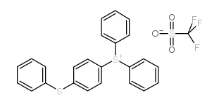 (4-Phenylthiophenyl)diphenylsulfonium triflate Structure