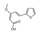 3-methoxy-5-thiophen-2-ylpenta-2,4-dienoic acid结构式