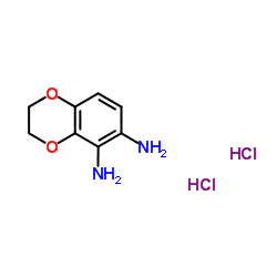 2,3-dihydro-1,4-benzodioxine-5,6-diamine dihydrochloride结构式