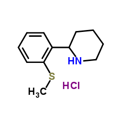 2-[2-(Methylsulfanyl)phenyl]piperidine hydrochloride (1:1) Structure