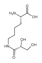 Nε-glycerinyl lysine Structure