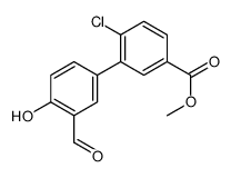 methyl 4-chloro-3-(3-formyl-4-hydroxyphenyl)benzoate结构式