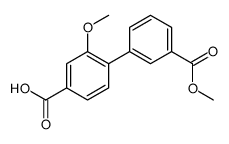 3-methoxy-4-(3-methoxycarbonylphenyl)benzoic acid结构式