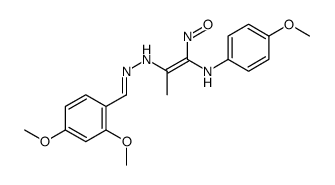 (E)-2-N-[(E)-(2,4-dimethoxyphenyl)methylideneamino]-1-N-(4-methoxyphenyl)-1-nitrosoprop-1-ene-1,2-diamine Structure