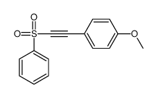 1-[2-(benzenesulfonyl)ethynyl]-4-methoxybenzene结构式