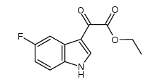 (5-fluoro-1H-indol-3-yl)-oxo-acetic acid ethyl ester结构式