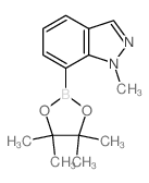 1-甲基-7-(四甲基-1,3,2-二氧杂硼烷-2-基)-1h-吲唑图片