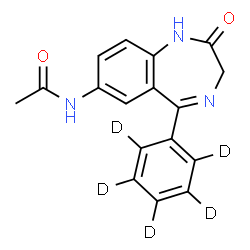 7-Acetamido Nitrazepam-d5结构式