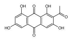 2-acetyl-1,3,6,8-tetrahydroxyanthraquinone结构式