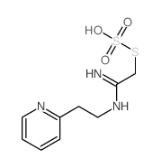 S-(2-Imino-2-((2-(2-pyridinyl)ethyl)amino)ethyl) hydrogen thiosulfate结构式