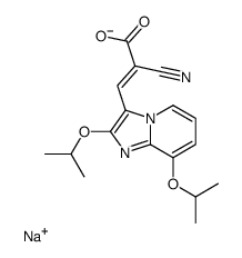 sodium,(E)-2-cyano-3-[2,8-di(propan-2-yloxy)imidazo[1,2-a]pyridin-3-yl]prop-2-enoate Structure