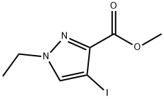 1-Ethyl-4-iodo-1H-pyrazole-3-carboxylic acid methyl ester Structure