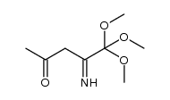 4-imino-5,5,5-trimethoxypentan-2-one Structure