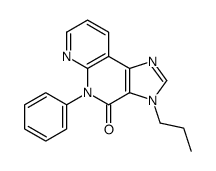 5-phenyl-3-propylimidazo[4,5-c][1,8]naphthyridin-4-one结构式
