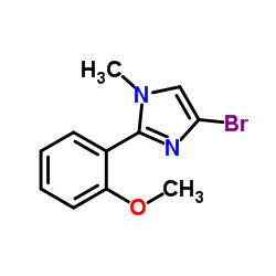 4-Bromo-2-(2-methoxyphenyl)-1-methyl-1H-imidazole structure