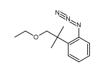 1-azido-2-(1-ethoxy-2-methylpropan-2-yl)benzene结构式