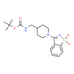 tert-Butyl ((1-(1,1-dioxidobenzo[d]isothiazol-3-yl)piperidin-4-yl)Methyl)carbaMate picture